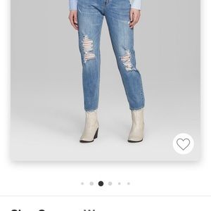Wild Fable Size 16 High Rise Distressed Mom Jean
